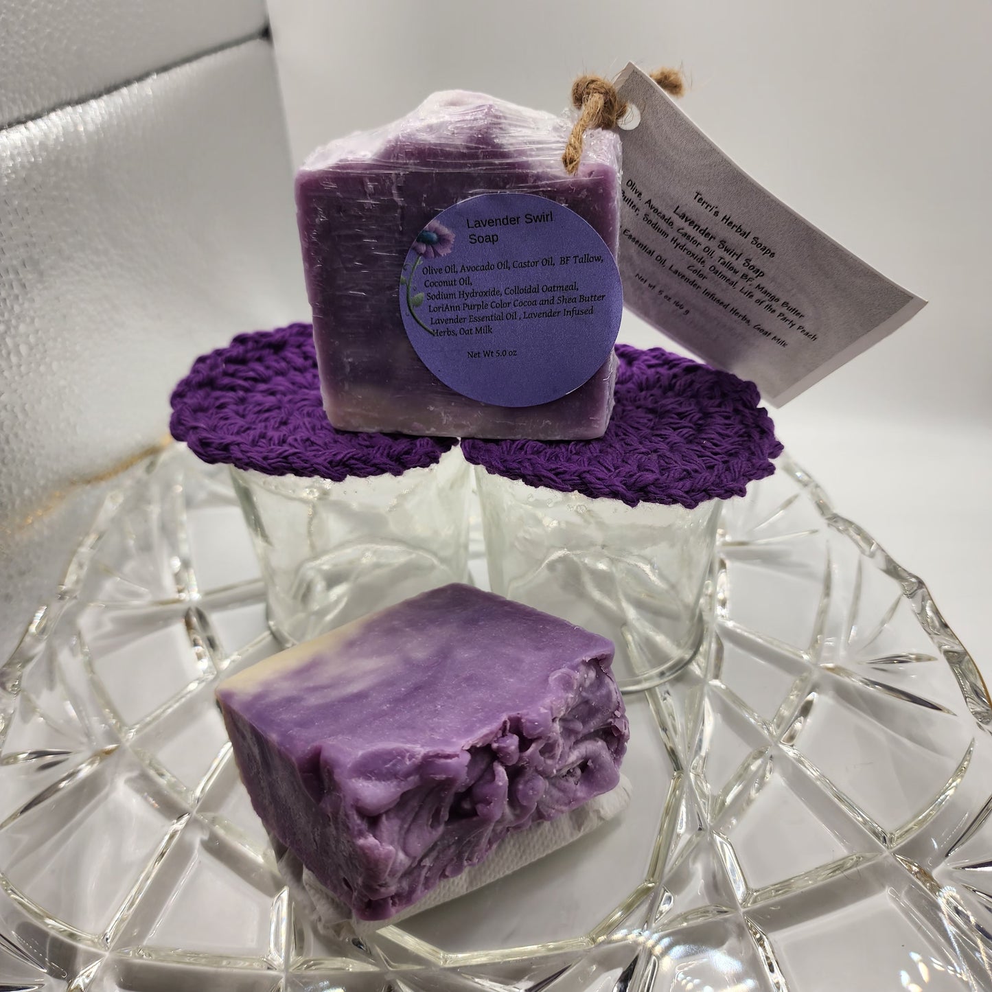 Lavender Swirl Soap Bar