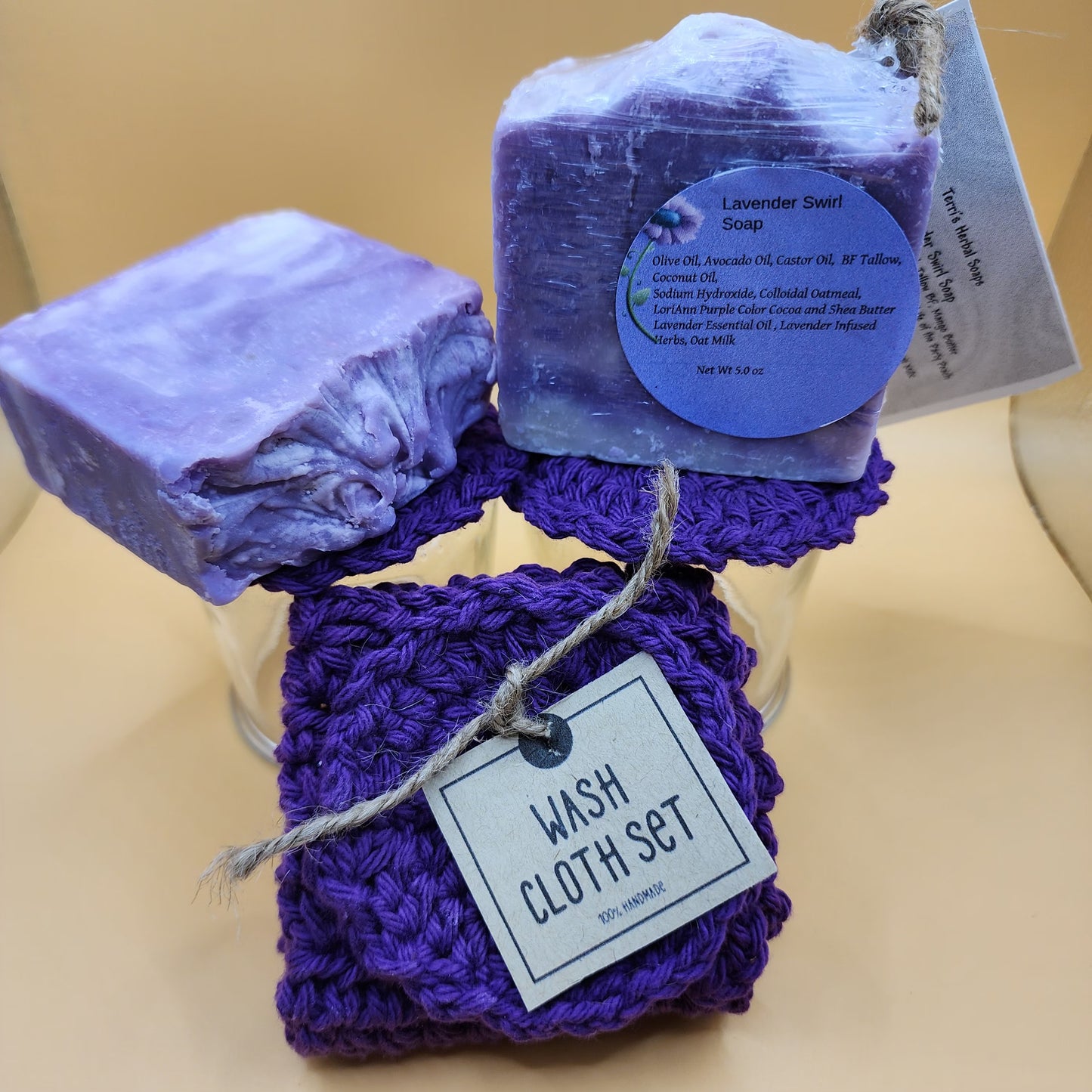 Lavender Swirl Soap Bar