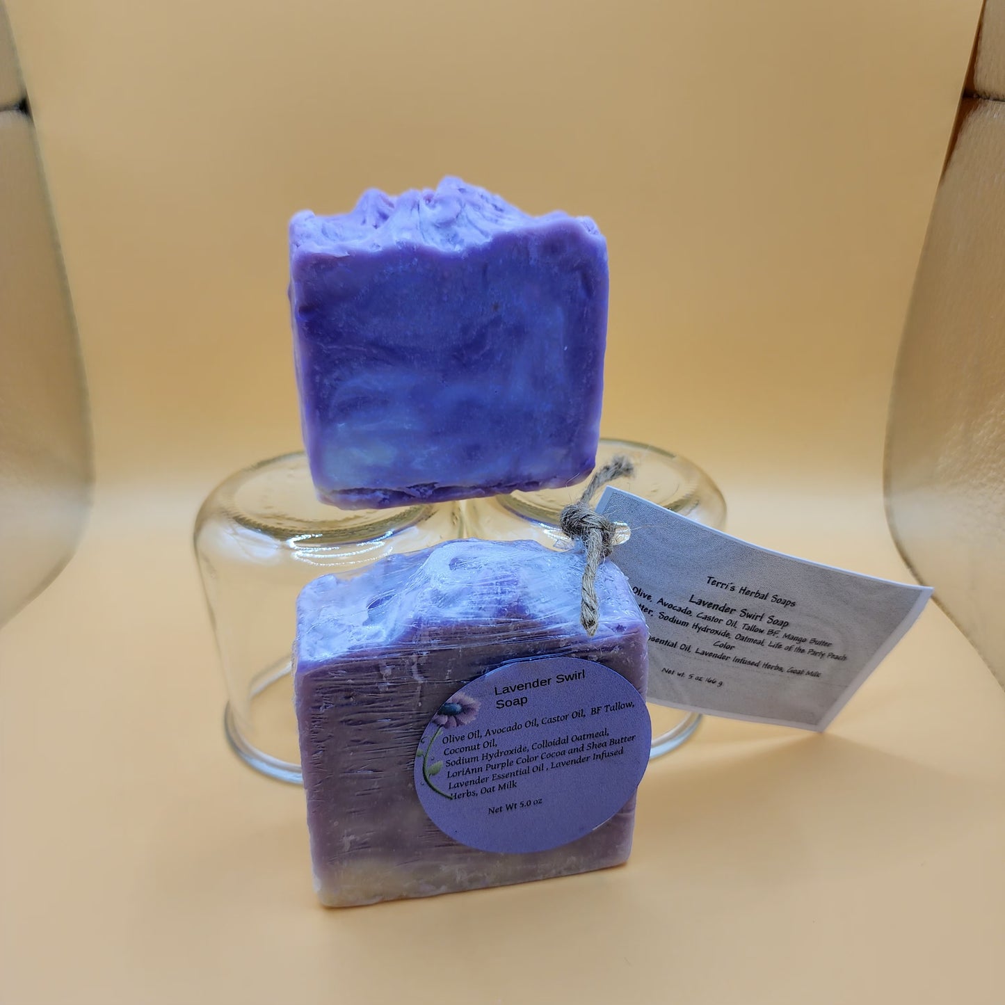 Lavender Swirl Soap Bar