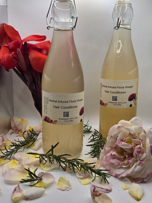 Herbal Infused Floral Hair Rinse Vinegar